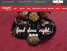 Tablet Screenshot of cravinfood.com